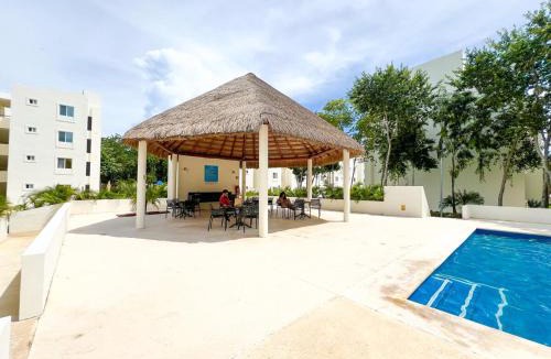 Puerto Juarez Apartment | Departamento Resort privado con alberca 3 recamaras y Aire Acondicionado en Playa del Carmen ideal para familias y grupos