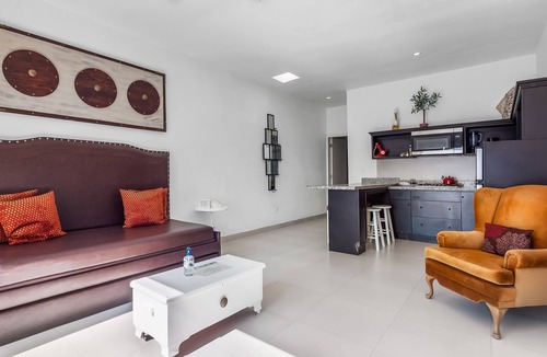 La Paloma Apartment | Dog-friendly suite with beach views, outdoor pool, patio, kitchenette, & AC