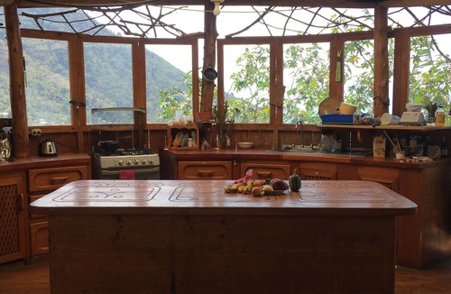 Pasajcap Cabin | Earthship Cabin Starboard Side w Epic Lake View