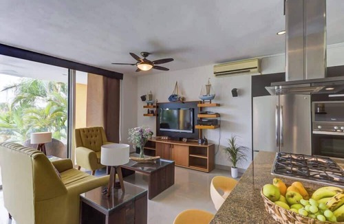 Nuevo Vallarta Condo | El Tigre Deluxe, 2BR, with large terrace, Golf views & BBQ