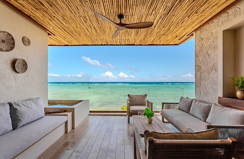 Soliman Bay Condo | Exclusive Tulum Oceanfront Serenity | 3 BR | Pool
