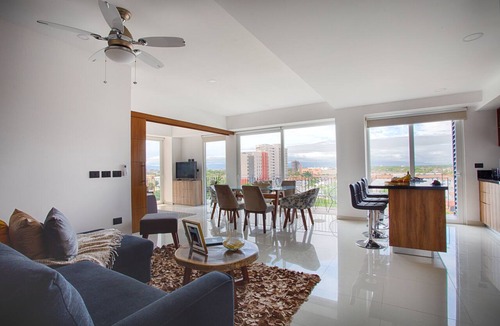 North Hotel Zone Condo | Family-Friendly 1BR + Flex | Pool, Gym, Parking