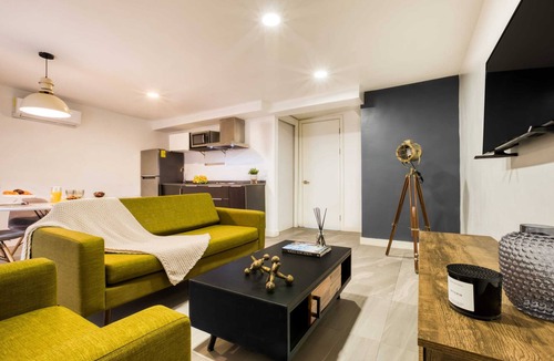Centro Apartment | Fun Apartment in Downtown Tijuana: Gym+Rooftop w/Fire Pit