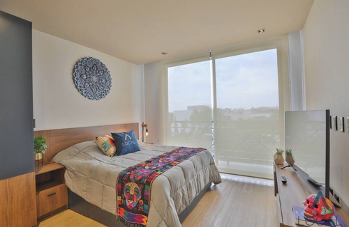 Historic Center Apartment | Habitación estándar con cocineta y balcón