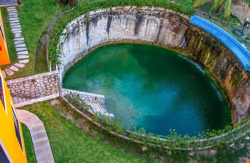 Villa Juarez Condo | Hacienda Style Apt w/Oceanview Roof Pool & Cenote!