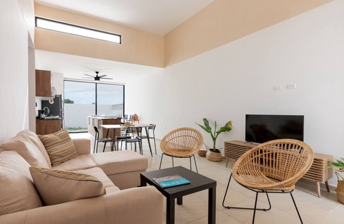 Puerto Yucalpeten House | Home with rooftop and private pool, AC, playground, & clubhouse