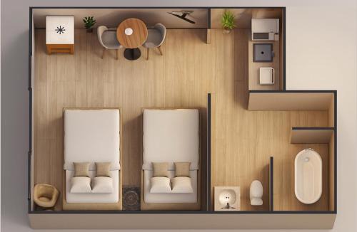 Tuxpan Apartment | Hospedaje Aldana - Habitación ACUA zona centro