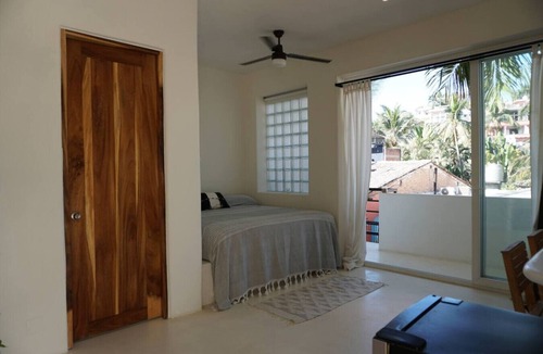 Sayulita Apartment | King Bed, AV, Private Balcony, Steps from the Beach