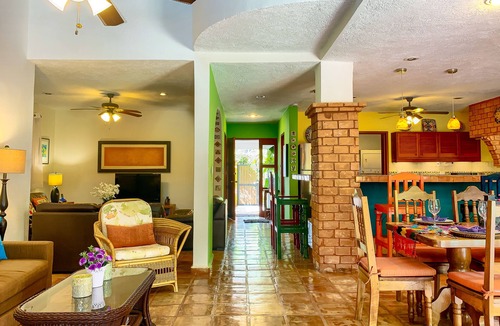 Puerto Morelos House | Large 3 story home with charming Mexican decor, private pool & garden
