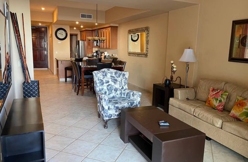 Puerto Penasco Condo | Las Palomas Ocean front Diamante Condo First Floor with private patio