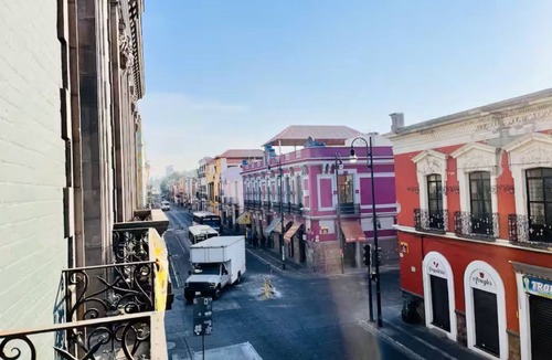 Puebla Historic Center Apartment | Loft 112 Historic Center w/Balconies & Panoramic Shared Terrace