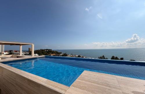 Boca del Rio Apartment | Luxury 2-Bedroom Apartment with amazing view - Infinity Pool and Rooftop in Building