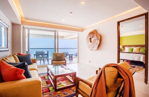 Las Glorias Apartment | Luxury 2BR Beachfront Escape | Stunning Views from Private Balconies