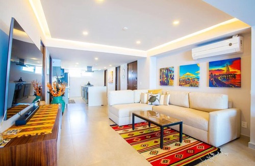 Las Glorias Apartment | Luxury 2BR Beachfront Escape Stunning Views from Private Balconies