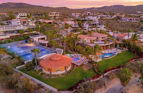 San Jose del Cabo Villa | Luxury Fundadores Oceanview Villa – Private Pool, Pickleball Courts, Sleeps 16+