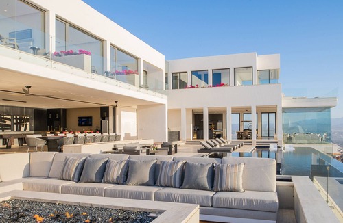 Pedregal Villa | Luxury Hilltop Villa w/Pool, Hot Tub, Sauna, Fire Pits, Beach Club & Pano Views