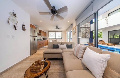 Tulum Apartment | Luxury Stay: Private Pool & Movie Theater Retreat in lovely Tulum