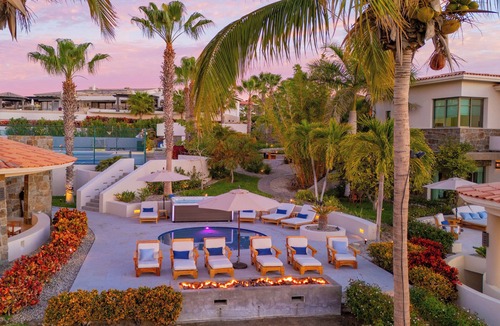San Jose del Cabo Villa | Luxury Villa w/Pickleball, Pool, Hot Tub, Golf Cart, Club Access & Ocean Views
