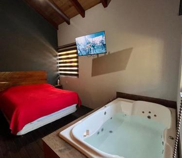 Mazamitla Ski Chalet | Mazamitla - Cabaña Opalo con jacuzzi