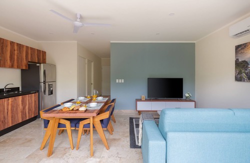 Zama Condo | Modern Condo in Lush Aldea Zama, Tulum! Rooftop pool, gym, concierge