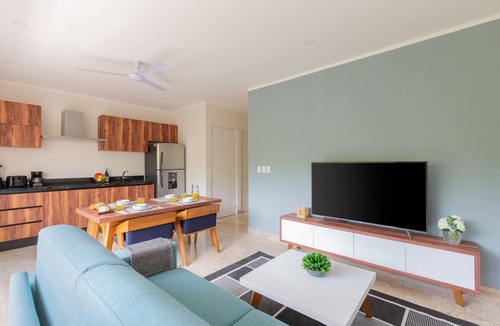 Zama Condo | Modern Condo in Lush Aldea Zama, Tulum! Rooftop pool, gym, concierge