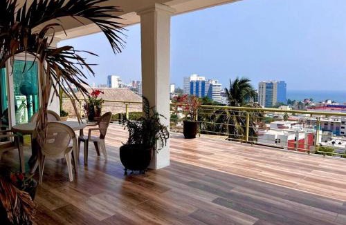 Boca del Rio House | Moderna casa de 3 dormitorios con cama King size y vistas al horizonte de la piscina