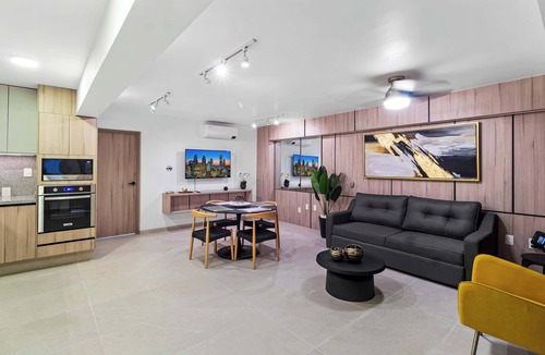 Downtown Queretaro Apartment | MS Moderna Suite Centrica Aire Acondicionado +S6