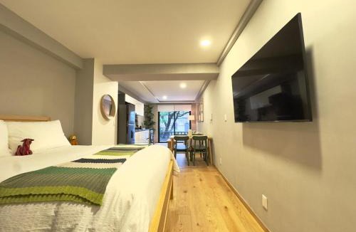 Colonia Roma Apartment | NEW LOFT with private patio at Roma Norte