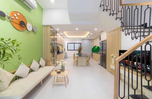 Ngu Hanh Son Villa | Newly built 4-story private villa/Floor-separated private layout/Duplex room