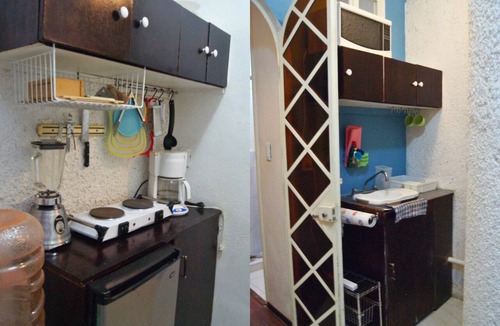 Escandon Apartment | Nomadic Loft, New, Safe, Central, Condesa/WTC/Rome Kitchen, HiWifi Symmetrical