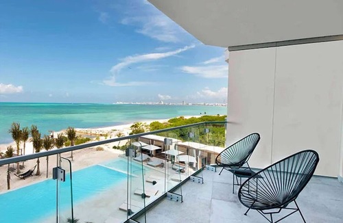 Downtown Cancun Hotel | Ocean Front Family Escape | Private Beach Access & Outdoor Pool, Pets Allowed