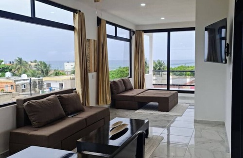 Colonia Salina Chica Apartment | Ocean View Penthouse | 1600sqft Luxury Panoramic | Golf Cart Assistance + Breakfast