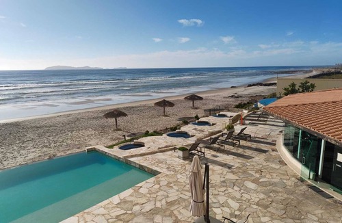 Rosarito Apartment | Oceanfront 3BR Baja - Pool, Sauna, Gym & Beach