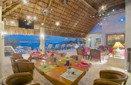 Peninsulas de Santiago Villa | Oceanfront staffed villa in upscale community