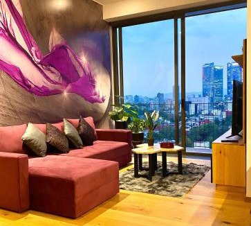 Hipodromo Condesa Apartment | Penthouse con la mejor vista de Cdmx, 6 personas, Gym y 2 parkings