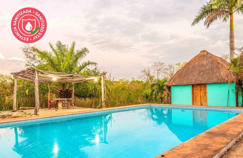 Homun Cabin | Private bath cabin + Cenotes, temazcal & zip line