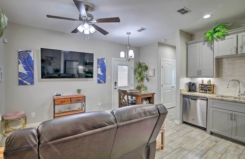 Edinburg Apartment | Private Patio: Edinburg Couple's Retreat!