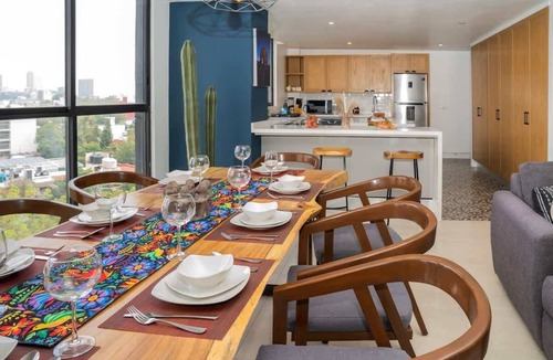 La Condesa Apartment | Serenity Condesa Condo w/Castle sunset view & AC