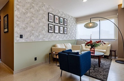 Ampliacion Granada Apartment | Sleek High-Rise with Pool, Gym, Jacuzzi & BBQ Area