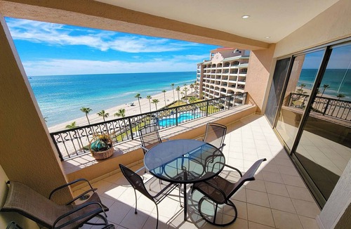 Sandy Beach Condo | Sonoran Spa E707 - 2 BR Next to the Pool, High Speed Wi-Fi - Beachfront Upper Floor Luxury Condo