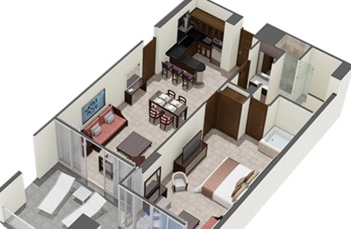 Playa del Carmen Resort | Spacious 1 Bedroom King Oceanview Suite RIVIERA MAYA