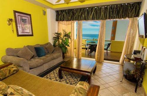 Sandy Beach Condo | Spectacular 2 Bedroom Condo on Sandy Beach at Las Palmas Resort BN-504