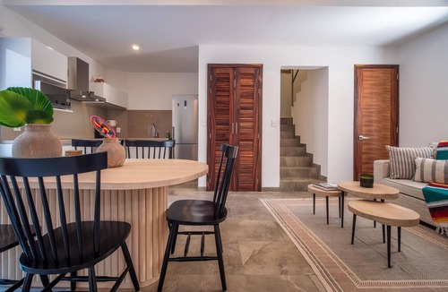 Crucecita Condo | Steps to the beach with private plunge pool and rooftop terrace in Arrocito