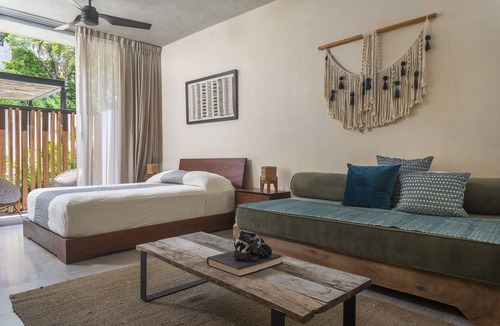 Tulum Apartment | Studio for 3 with terrace and pool access @ ARUNA