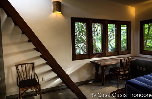 Troncones Apartment | Tropical Treehouse loft with 360° mountain, jungle & beach views, & sandy beach