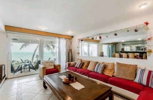 Zona Hotelera Villa | Villa Frente AL MAR muy Cerca de Todo