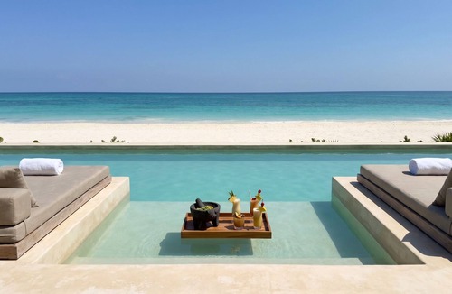 Zona Hotelera Villa | Villa Sian beachfront all-inclusive: chef, yacht, spa, gym, and transportation