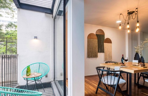 Hipodromo Apartment | Wonderful Apt with Pvt Balcony | Gym+Patio+Grill Breathtaking