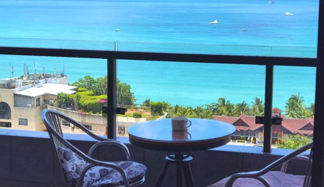 三亚大东海正面海景房三室2厅АдресJinmao Sea View Garden 8 Haihua Road Апартаменты с видом на море
