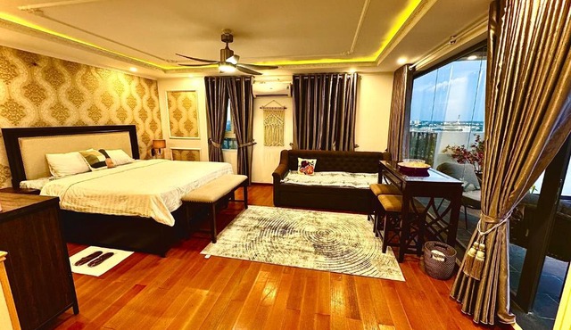 1 ngủ Super King bed, Jacuzzi, ban công chill